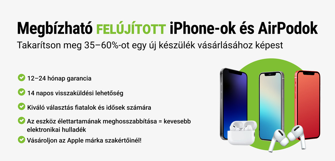 Felújított iPhone-ok