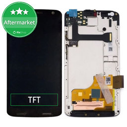 Motorola Moto X Force XT1581 - LCD Kijelző + Érintőüveg + Keret (Black) TFT
