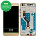 Huawei P10 lite - LCD Kijelző + Érintőüveg + Keret (Platinum Gold) TFT