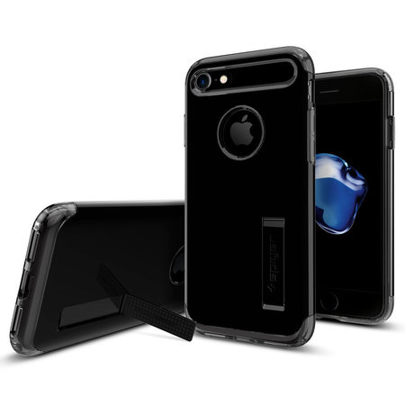 Spigen - vékony páncél Apple iPhone SE 2020/8/7, jet fekete
