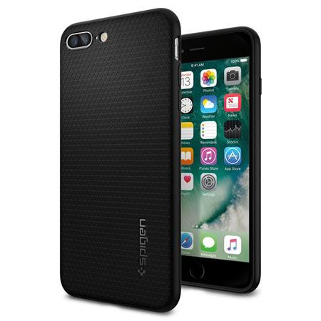 Spigen - Folyékony páncél iPhone 8/7 Plus készülékhez, fekete