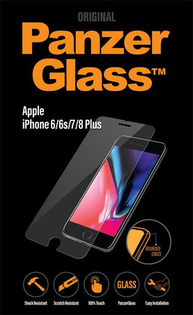 PanzerGlass - Edzett Üveg Standard Fit - iPhone 6 Plus, 6s Plus, 7 Plus, 8 Plus, transparent