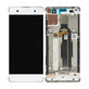 Sony Xperia XA F3111 - LCD Kijelző + Érintőüveg + Keret (Fehér) - 78PA3100030, 78PA3100080