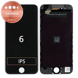 Apple iPhone 6 - LCD Kijelző + Érintőüveg + Keret (Black) Refurbished