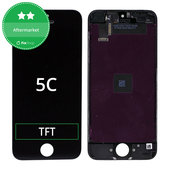 Kijelző iPhone 5C, Black, Érintőüveg kerettel