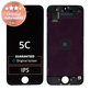 Apple iPhone 5C - LCD Kijelző + Érintőüveg + Keret (Fekete) Original Refurbished