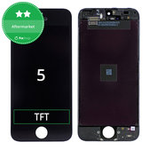 Kijelző iPhone 5, Black, Érintőüveg kerettel