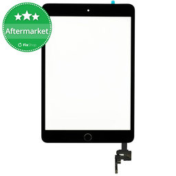 Apple iPad Mini 3 - Érintőüveg + IC Csatlakozó (Black)