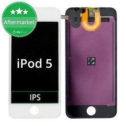 Apple iPod Touch (5th Gen, 6th Gen, 7th Gen) - LCD Kijelző + Érintőüveg + Keret (White) TFT