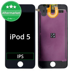 Apple iPod Touch (5th Gen, 6th Gen, 7th Gen) - LCD Kijelző + Érintőüveg + Keret (Black) TFT