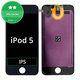 LCD Kijelző iPod Touch (5th Gen, 6th Gen, 7th Gen), Black, Érintőüveg kerettel