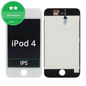 Apple iPod Touch (4th Gen) - LCD Kijelző + Érintőüveg + Keret (White) TFT