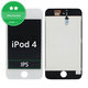 LCD Kijelző iPod Touch (4th Gen), White, Érintőüveg kerettel