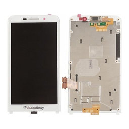 Blackberry Z30 - LCD Kijelző + Érintőüveg + Keret (White) TFT