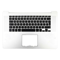 Apple MacBook Pro 15" A1398 (Late 2013 - Mid 2014) - Felső Billentyűzet Keret + Billentyűzet UK