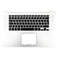 Apple MacBook Pro 15" A1398 (Late 2013 - Mid 2014) - Felső Billentyűzet Keret + Billentyűzet UK