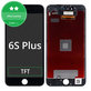Kijelző iPhone 6S Plus, Black, Érintőüveg kerettel
