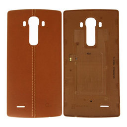 LG G4 H815 - Akkumulátor bőr borítása + NFC (Leather Brown)