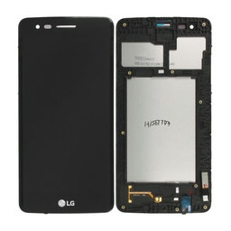 LG K8 M200N (2017) - LCD Kijelző + Érintőüveg + Keret (Black) - ACQ89343103 Genuine Service Pack