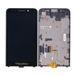 Blackberry Z30 - LCD Kijelző + Érintőüveg + Keret (Black) TFT