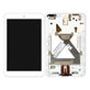ASUS MeMO Pad 8 ME181C, ME181CX - LCD Kijelző + Érintőüveg + Keret (White) TFT