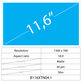 11.6 LCD Slim Matt 40 pin HD