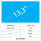 13.3 LCD Slim Matt 40 pin HD