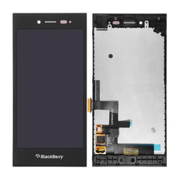 Blackberry Leap - LCD Kijelző + Érintőüveg + Keret (Black) TFT