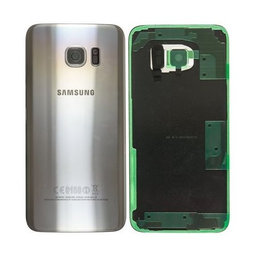 Samsung Galaxy S7 Edge G935F - Akkumulátor Fedőlap (Silver) - GH82-11346B Genuine Service Pack