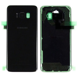 Samsung Galaxy S8 G950F - Akkumulátor Fedőlap (Midnight Black) - GH82-13962A Genuine Service Pack