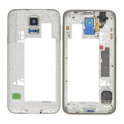 Samsung Galaxy S5 G900F - Középső Keret (Shimmery White)