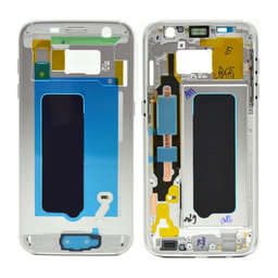 Samsung Galaxy S7 G930F - Előlapi Keret (Silver) - GH96-09788B Genuine Service Pack