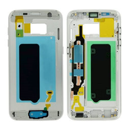 Samsung Galaxy S7 G930F - Előlapi Keret (White) - GH96-09788D Genuine Service Pack