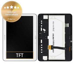 Samsung Galaxy Tab 4 10.1 T530 - LCD Kijelző + Érintőüveg + Keret (White) - GH97-15849B Genuine Service Pack