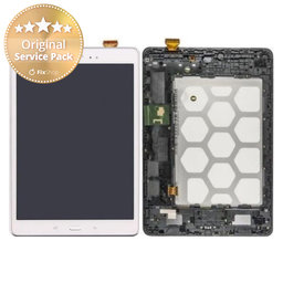 Samsung Galaxy Tab A 9.7 T555 - LCD Kijelző + Érintőüveg + Keret (White) - GH97-17424C Genuine Service Pack