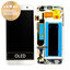 Samsung Galaxy S7 Edge G935F - LCD Kijelző + Érintőüveg + Keret (White) - GH97-18533D, GH97-18594D, GH97-18767D Genuine Service Pack