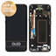 Samsung Galaxy S8 Plus G955F - LCD Kijelző + Érintőüveg + Keret (Midnight Black) - GH97-20470A, GH97-20564A, GH97-20565A Genuine Service Pack