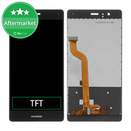 Huawei P9 - LCD Kijelző + Érintőüveg (Black) TFT
