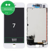 Kijelző iPhone 7, White, Érintőüveg kerettel