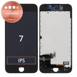 Apple iPhone 7 - LCD Kijelző + Érintőüveg + Keret (Black) Refurbished