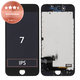 Kijelző iPhone 7, Black, Érintőüveg kerettel, Refurbished