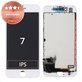 Kijelző iPhone 7, White, Érintőüveg kerettel, Refurbished
