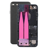 Apple iPhone 7 - Hátsó Ház Apró Alkatrészekkel (Black)