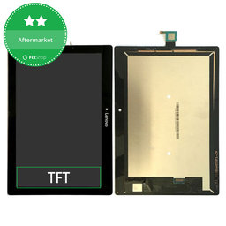 Lenovo TAB 2 A10-30 TB2-X30F - LCD Kijelző + Érintőüveg (Black) TFT
