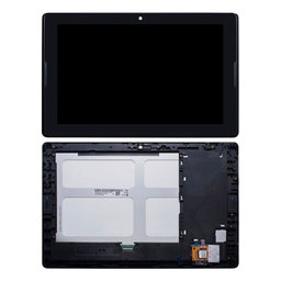 Lenovo IdeaTab A10 - 70 A7600 - LCD Kijelző + Érintőüveg + Keret (Black) TFT