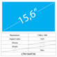 15.6 LCD Slim Fényes 30 pin HD
