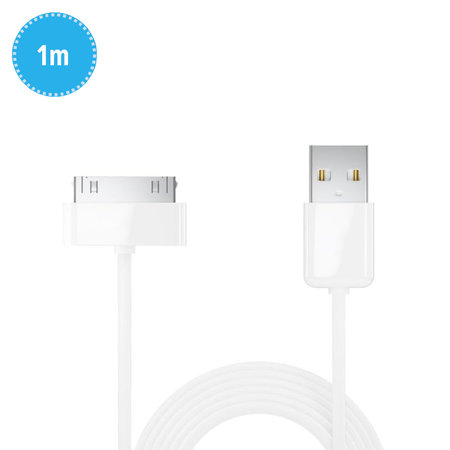 30-pin / USB kábel, 1 m, Apple-kompatibilis