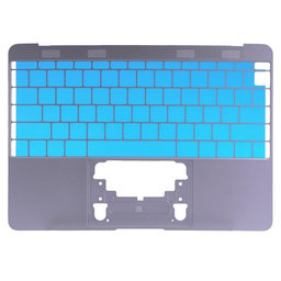 Apple MacBook 12" A1534 (Early 2015) - Felső Billentyűzet Keret US (Space Gray)