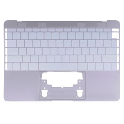 Apple MacBook 12" A1534 (Early 2015) - Felső Billentyűzet Keret US (Silver)