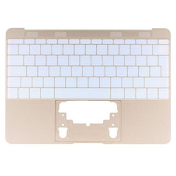 Apple MacBook 12" A1534 (Early 2015) - Felső Billentyűzet Keret UK (Gold)
